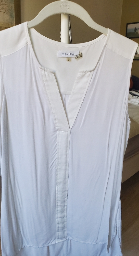 Clavin Klein white vest blouse - Used once